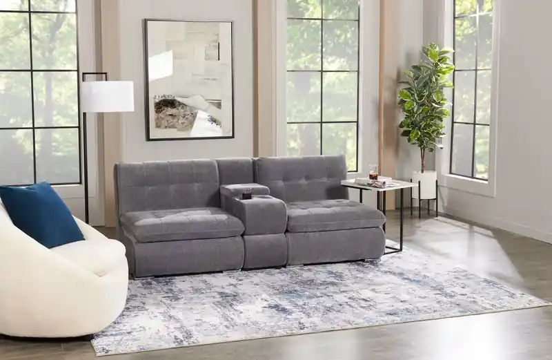 28.7 Chenille Boucle Fabric Curved Accent Chair with Removable Seat Cushion