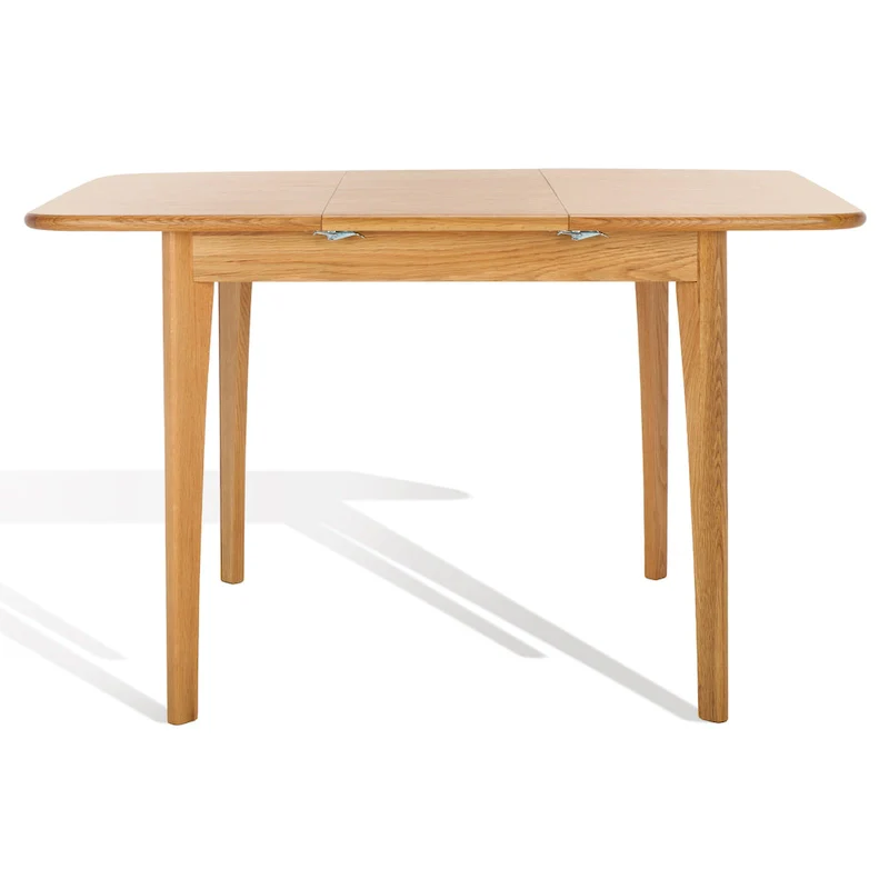 Walnut / Natural Extendable Square Dining Table, Seats 4–6