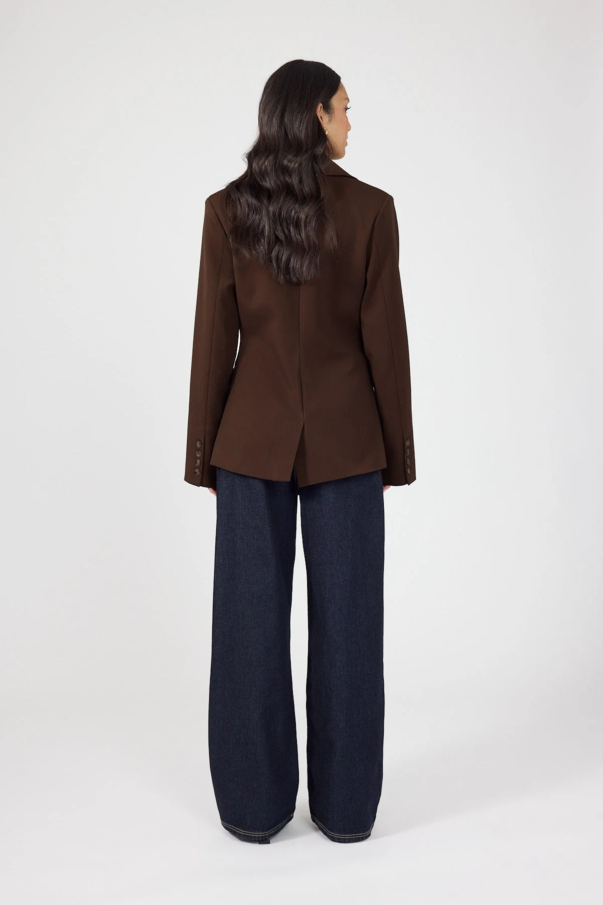 Fitted Blazer Brown