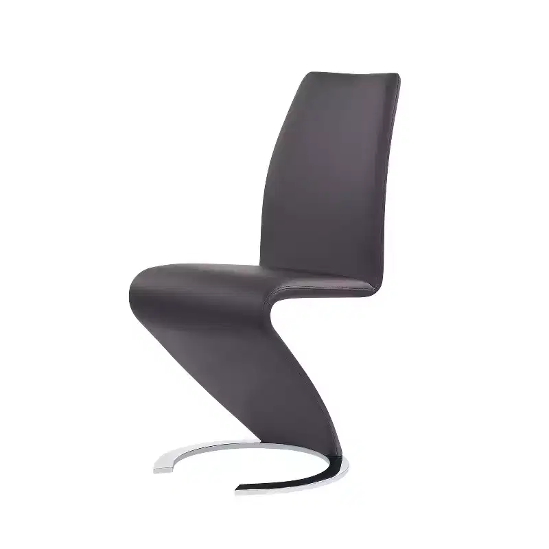 HomeStock Grey Horseshoe Dining Chair