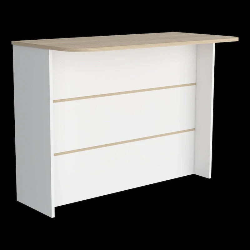 Kitchen Island with Three-Tier Shelving