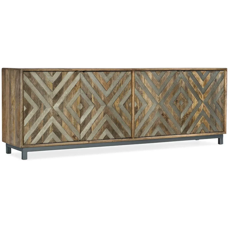 Four-Door Entertainment Console - 86W x 30H x 18D
