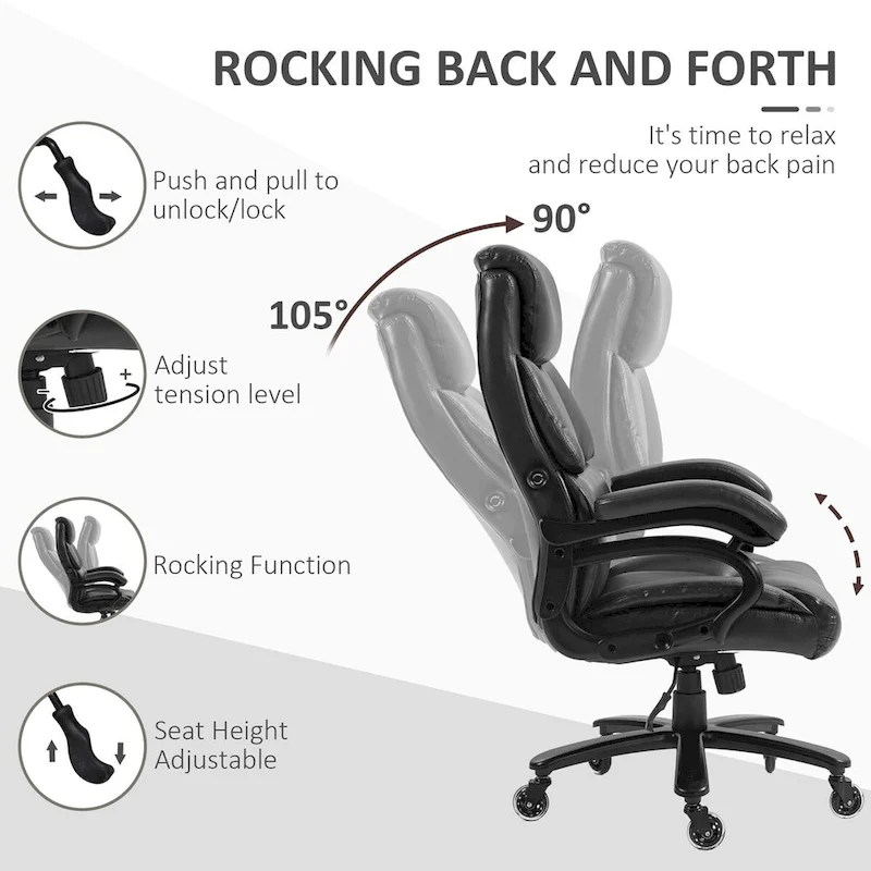 Vinsetto PU Leather Office Chair