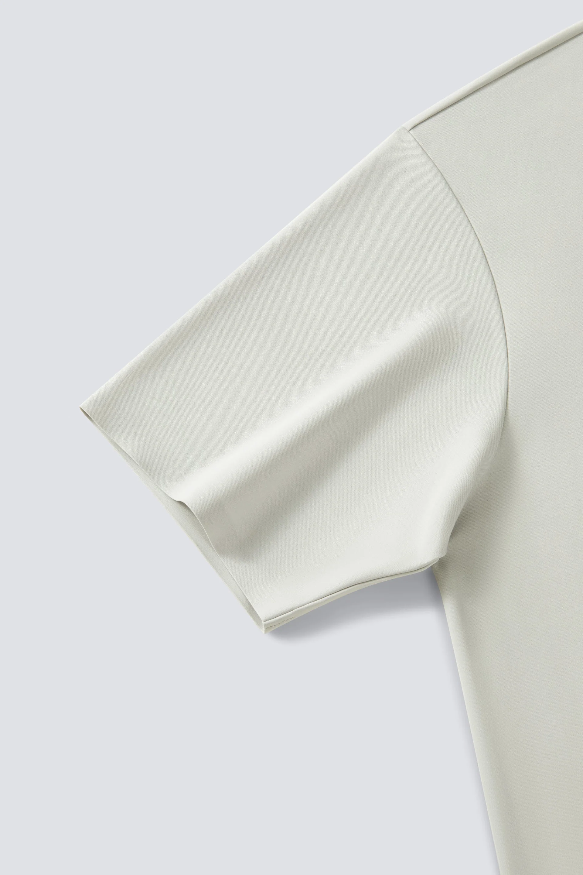 Seamless Stretch Polo – Light Grey