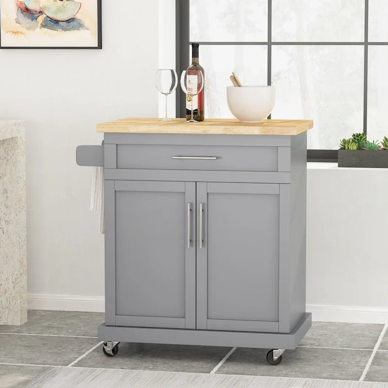 Indoor Kitchen Cart with Wheels