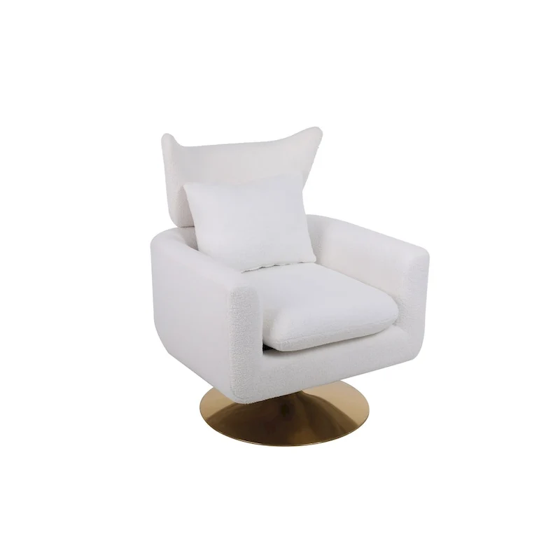 Mid-Century 360-degree Swivel Accent Chair