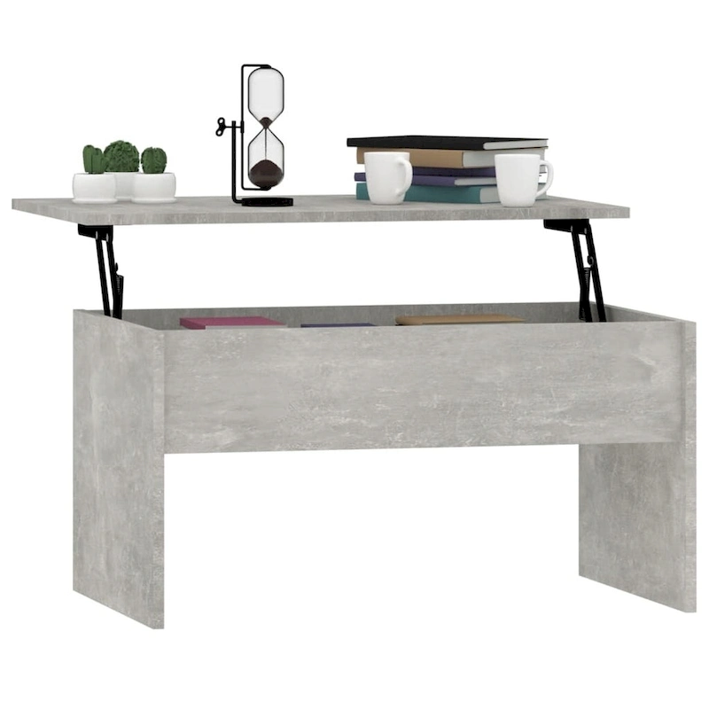 vidaXL Coffee Table Lift Top End Table Accent Side Sofa Table Engineered Wood - 31.5 x 19.9 x 16.3