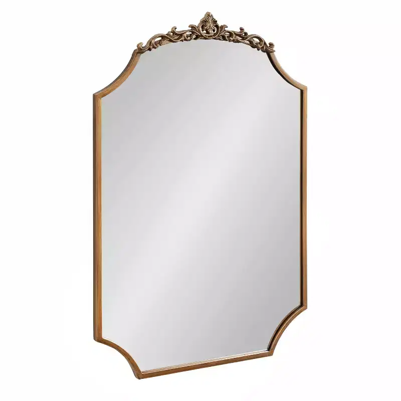 Kate & Laurel All Things Decor Arendahl Traditional Scallop Mirror Gold