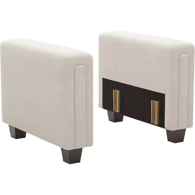 Belffin Modular Velvet Tufted Armrest Pair