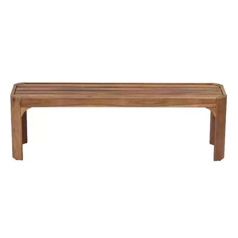 Christopher Knight Home Pierre Modern Acacia Wood Patio Bench with Slatted Design