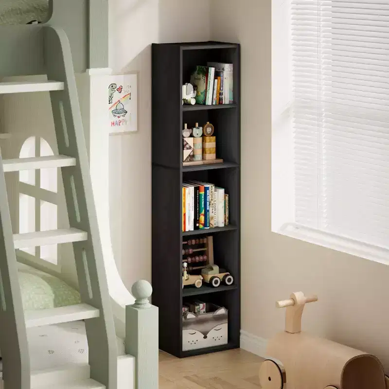 5-Tier Cube Bookcase Bookshelf Storage Organizer for Living Room, Bedroom, Kids Room