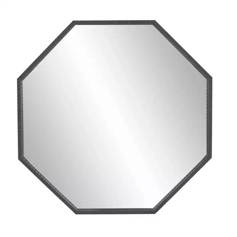 Howard Elliott 60"x30" Allan Andrews Millennium Silver Large Mirror: Modern Style, Wood Frame, Wall Mounted