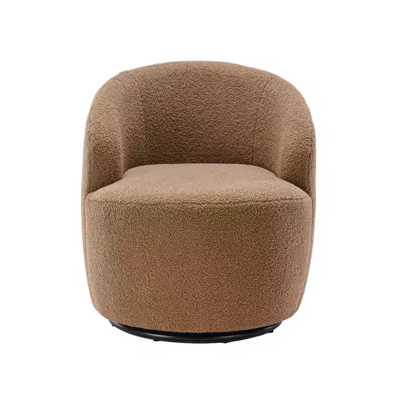Fabric Swivel Accent Armchair Barrel Chair