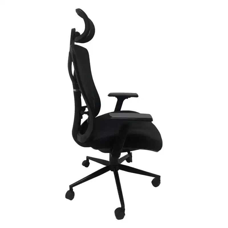 High Back Ergonomic Mesh Office Chair Black - X Rocker: Adjustable, Swivel, Lumbar Support