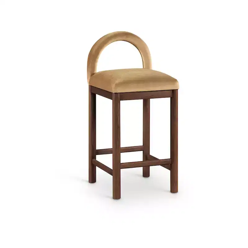 Velvet Counter Stool