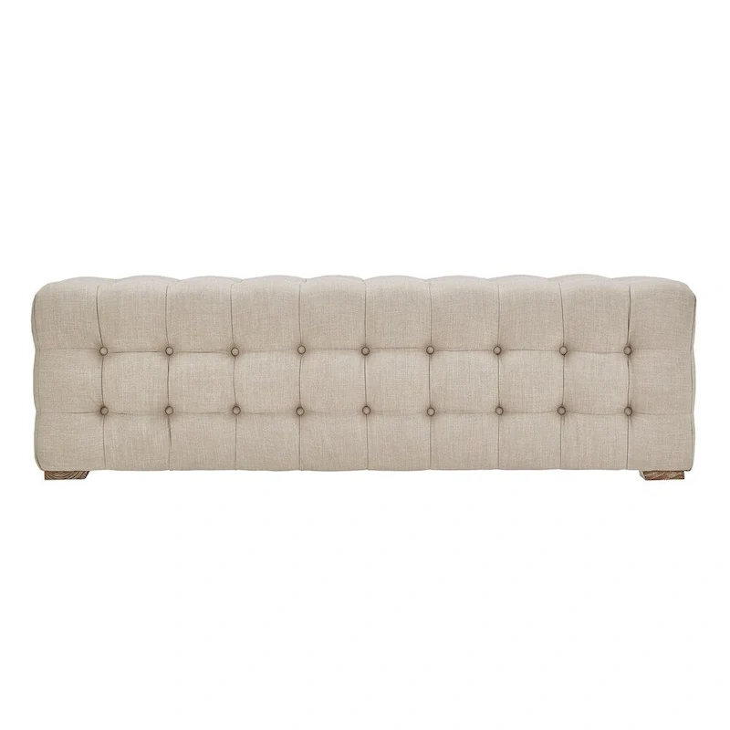 Knightsbridge Linen Fabric Tufted Bench by iNSPIRE Q Artisan