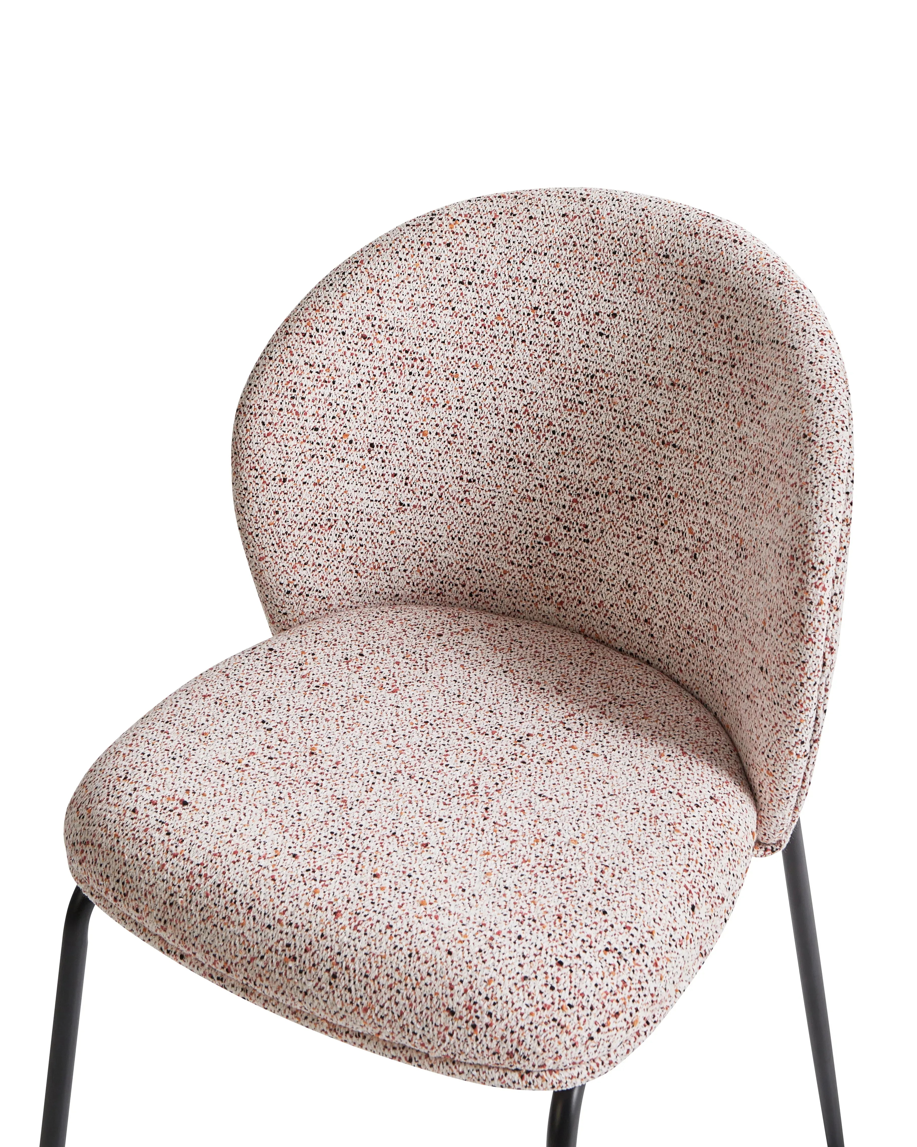 Set di 2 sedie da pranzo Tessuto Beige