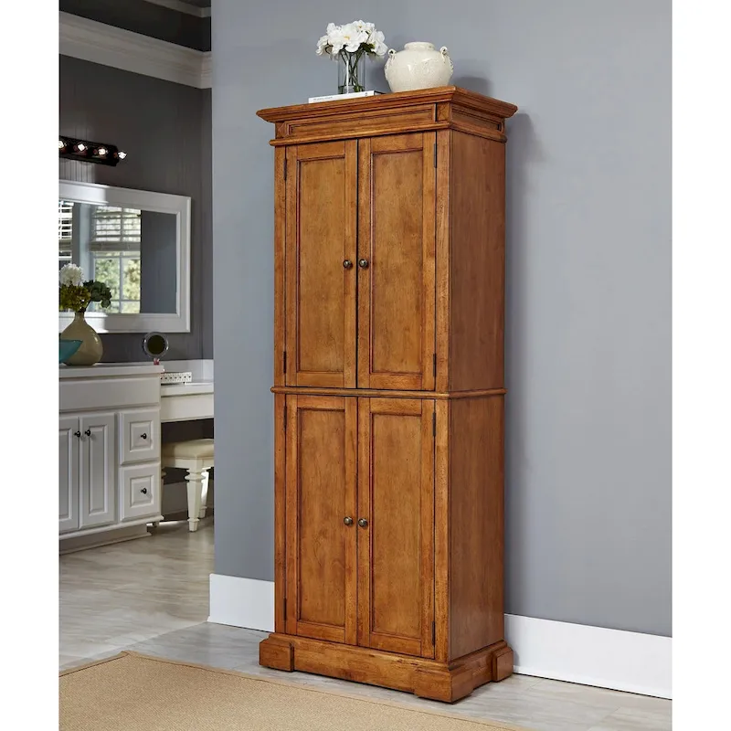 Distressed Oak Pantry, 72H