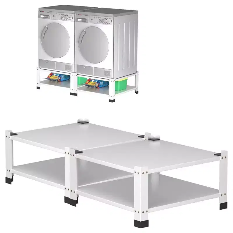 Garvee Washer Dryer Pedestal Set, 2 Pack, White