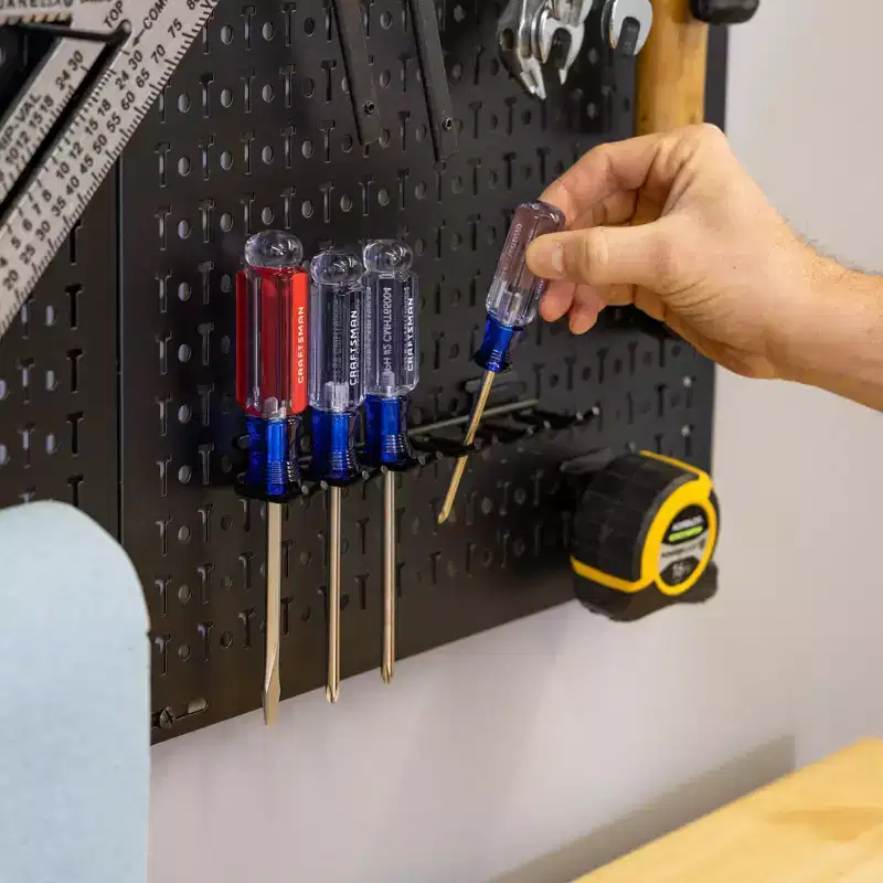 StoreYourBoard 34 x 32 Pristine Pegboard | 13 Attachments