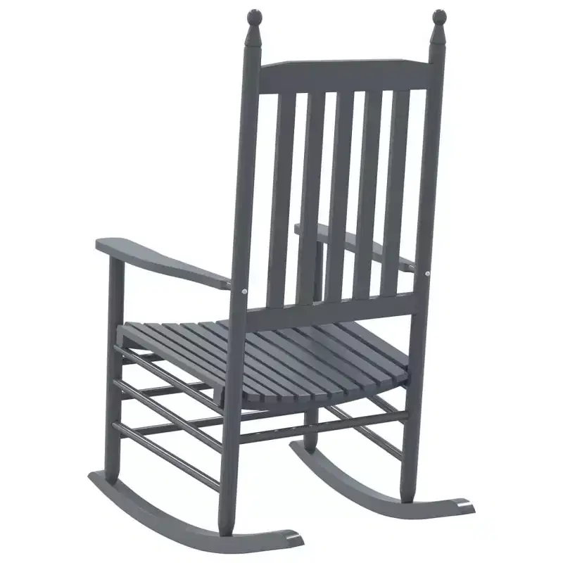 vidaXL Rocking Chair Solid poplar wood Standard Rocking Chair