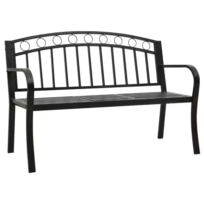 vidaXL Garden Bench Powder-coated steel Medium Durable
