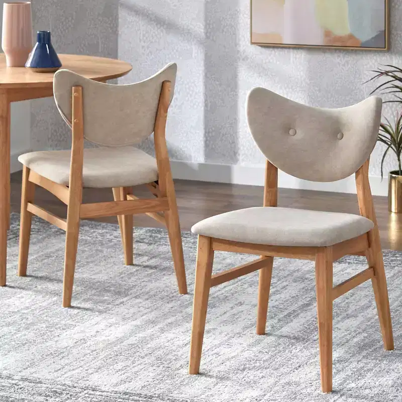 Set of 2 Mid-Century Modern Dining Chairs