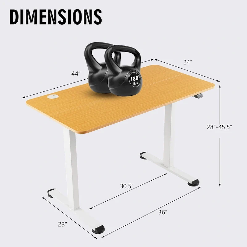 Gymax Electric Standing Desk Adjustable Stand up Computer Desk