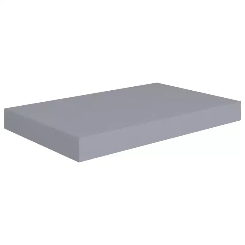 Wall Shelf Grey Honeycomb MDF, metal 15.7x9.1x1.5 in Wall Shelf
