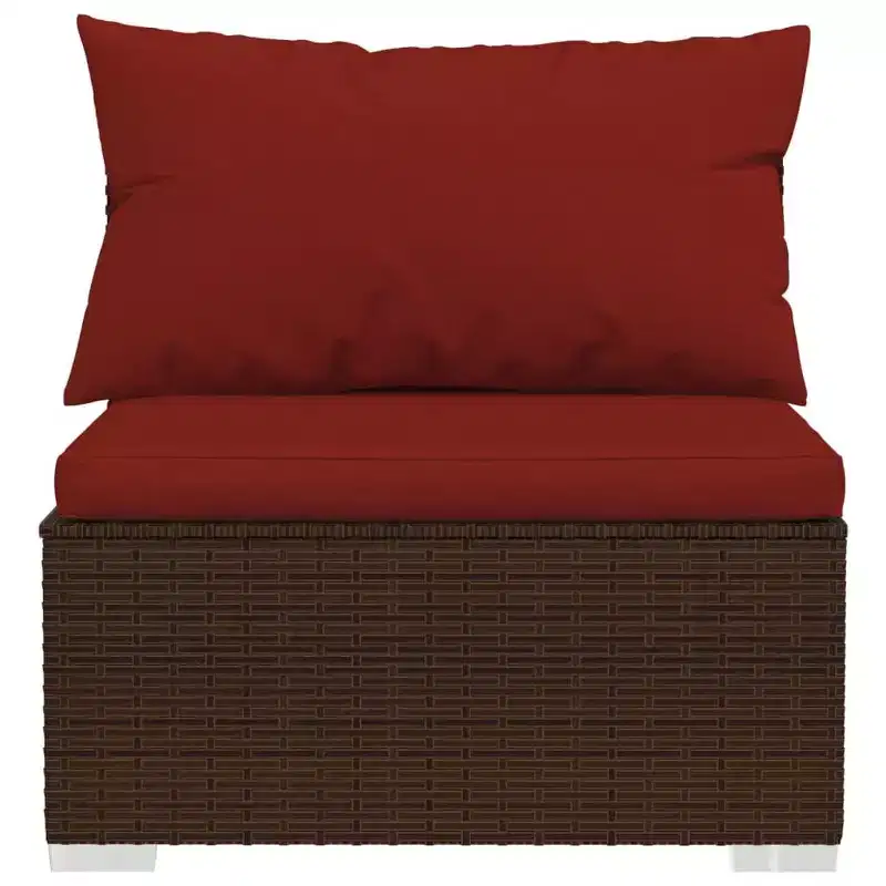 vidaXL Garden Lounge Set PE rattan Large Modular