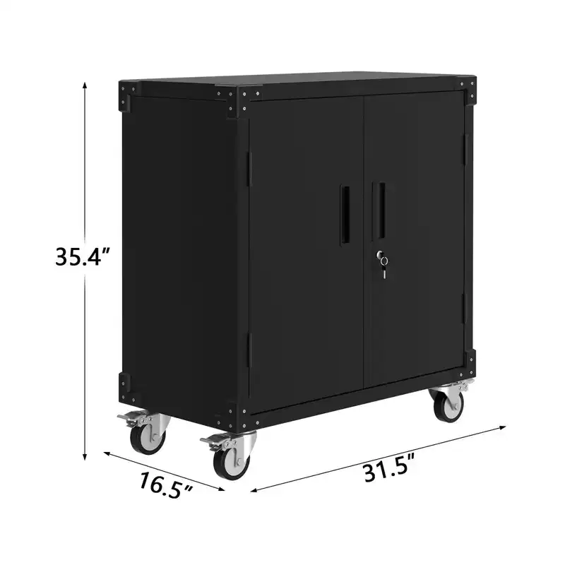 Tool Cabinet, 35.4 inch Metal Storage Cabinet