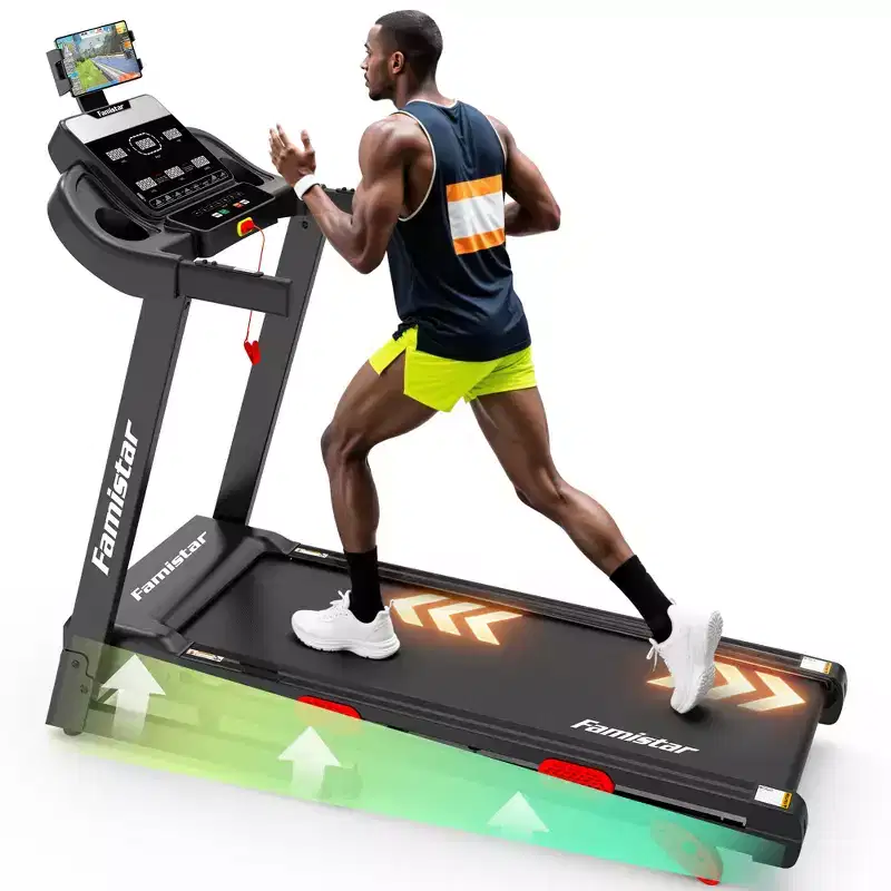 Treadmills for Home with Dual Brushless 3.5 HP Motorized, Folding Treadmill with 6% Manual Incline, 9MPH, 350 lb Capacity, 17 Wide Belt