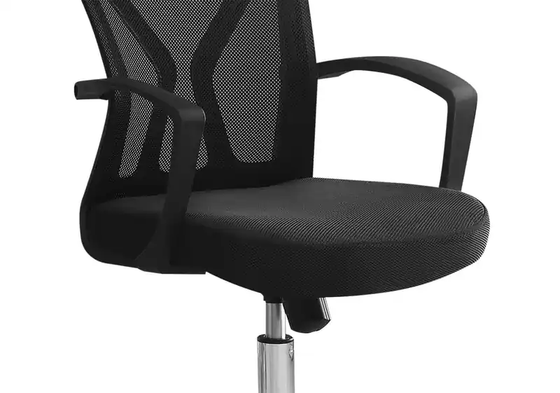 23.5 Office Chair with Mesh Back - Black/Chrome