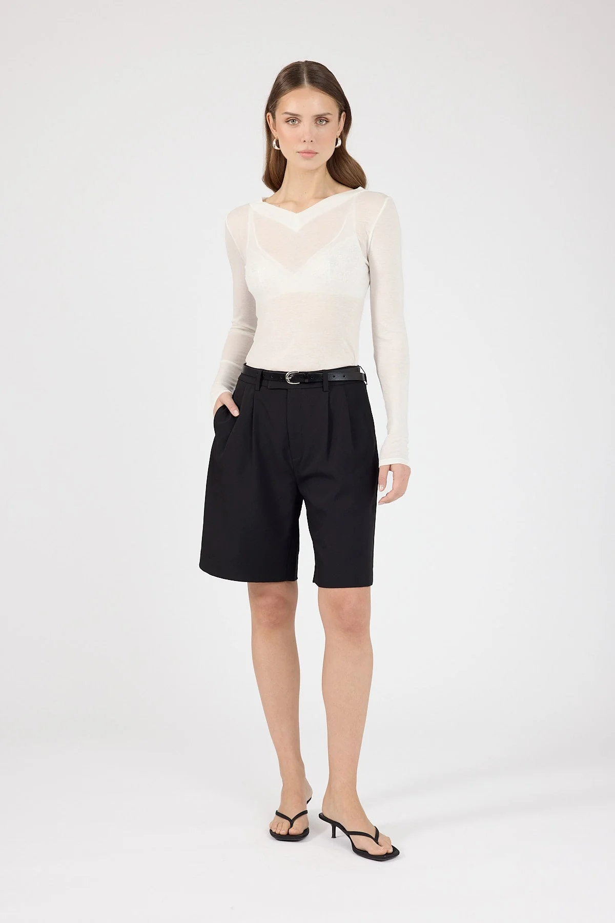 Tailored Longline Short Black