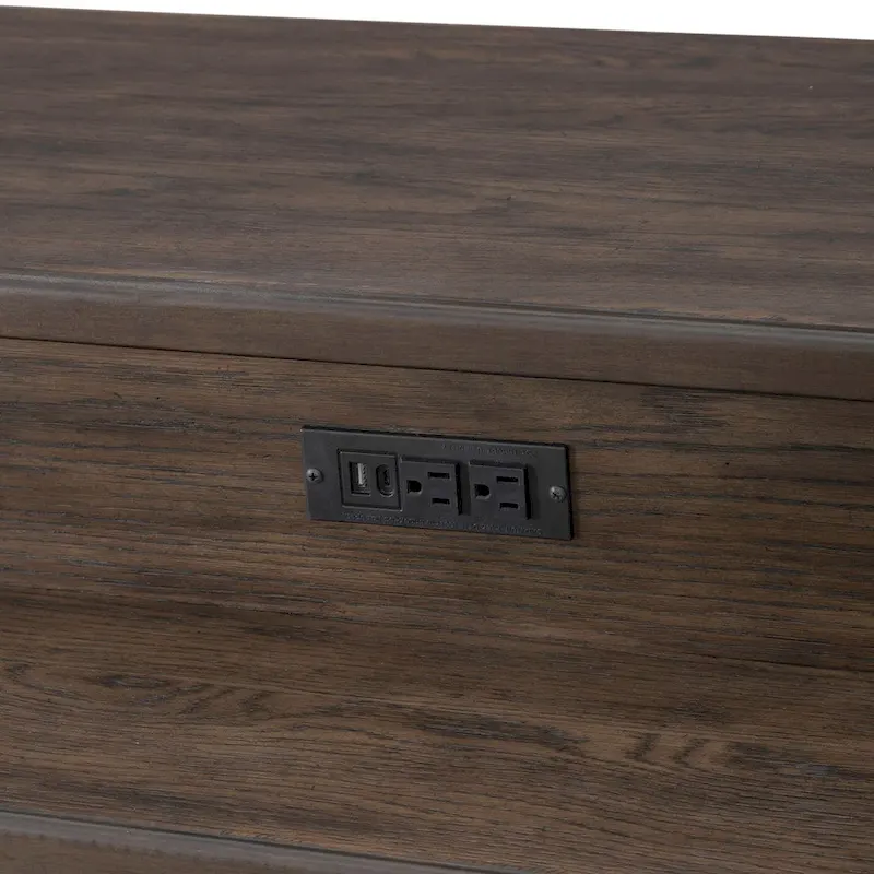 Paradise Valley Saddle Brown 4 Piece Console Table Set