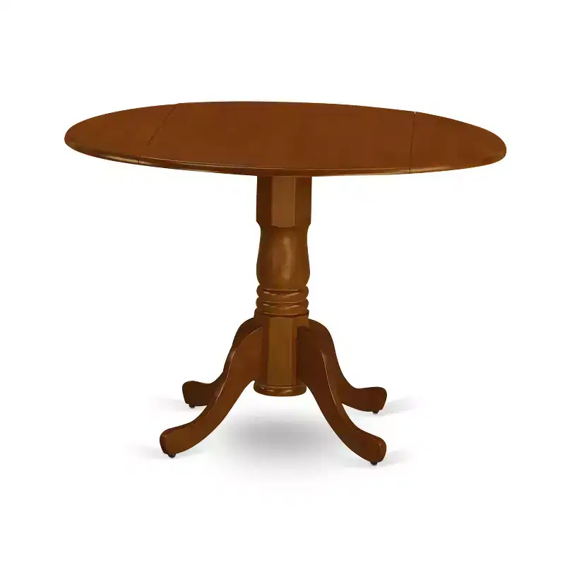 HomeStock Belmont Kitchen Table Set-Dining Table And 4 Kitchen Chairs, Saddle Brown