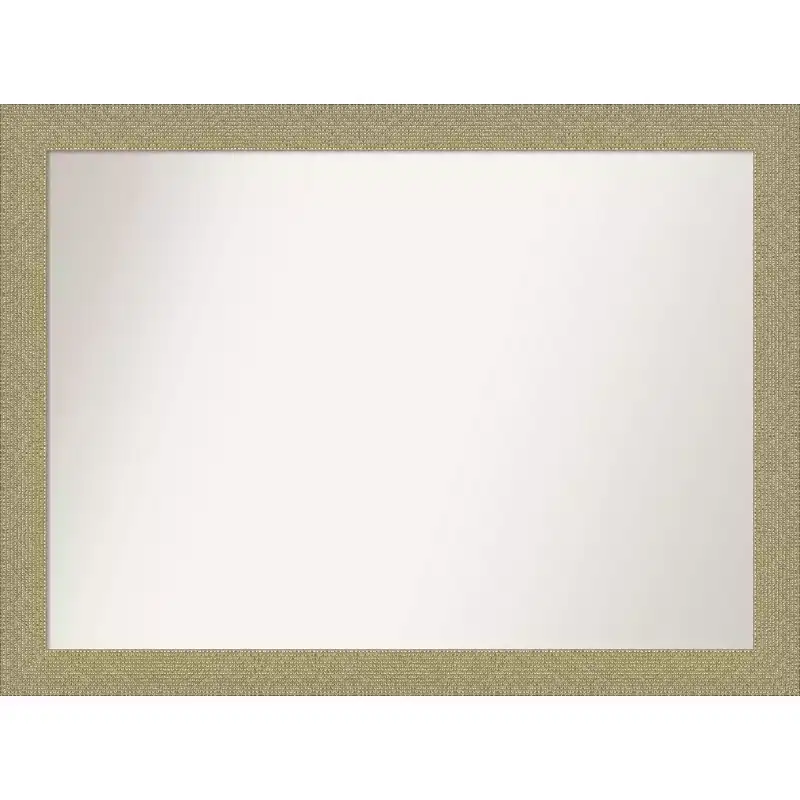 42" x 31" Non-Beveled Mosaic Gold Wall Mirror - Amanti Art