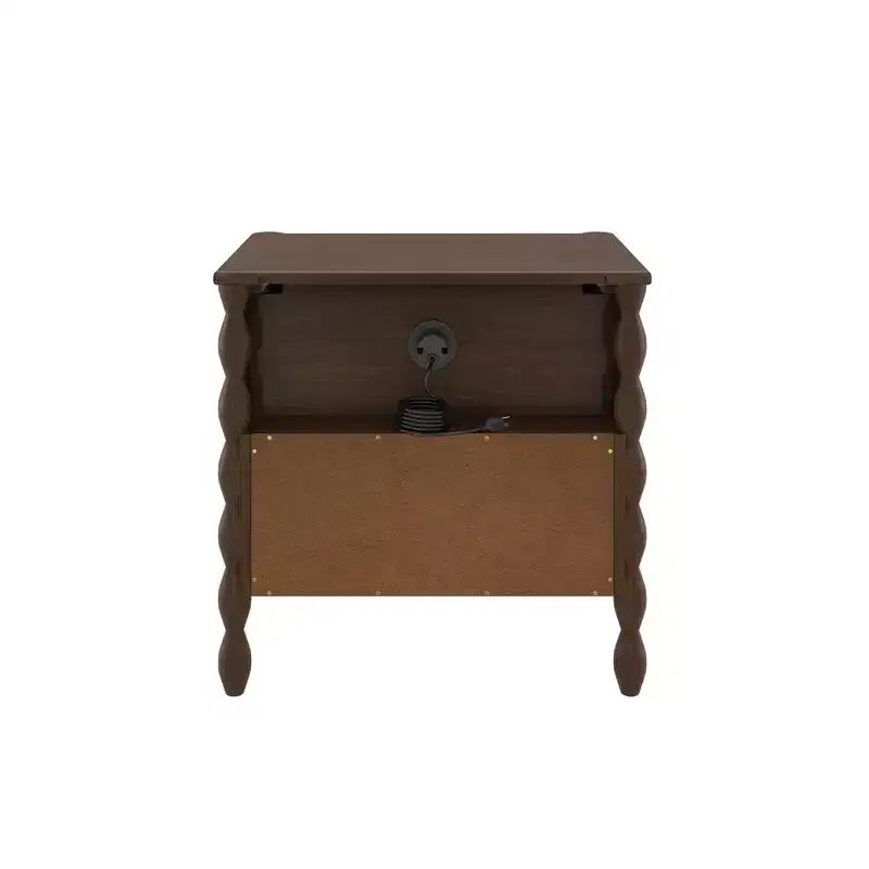 Jenny Lind Cubby Nightstand with 1 Drawer & Electrical Outlet