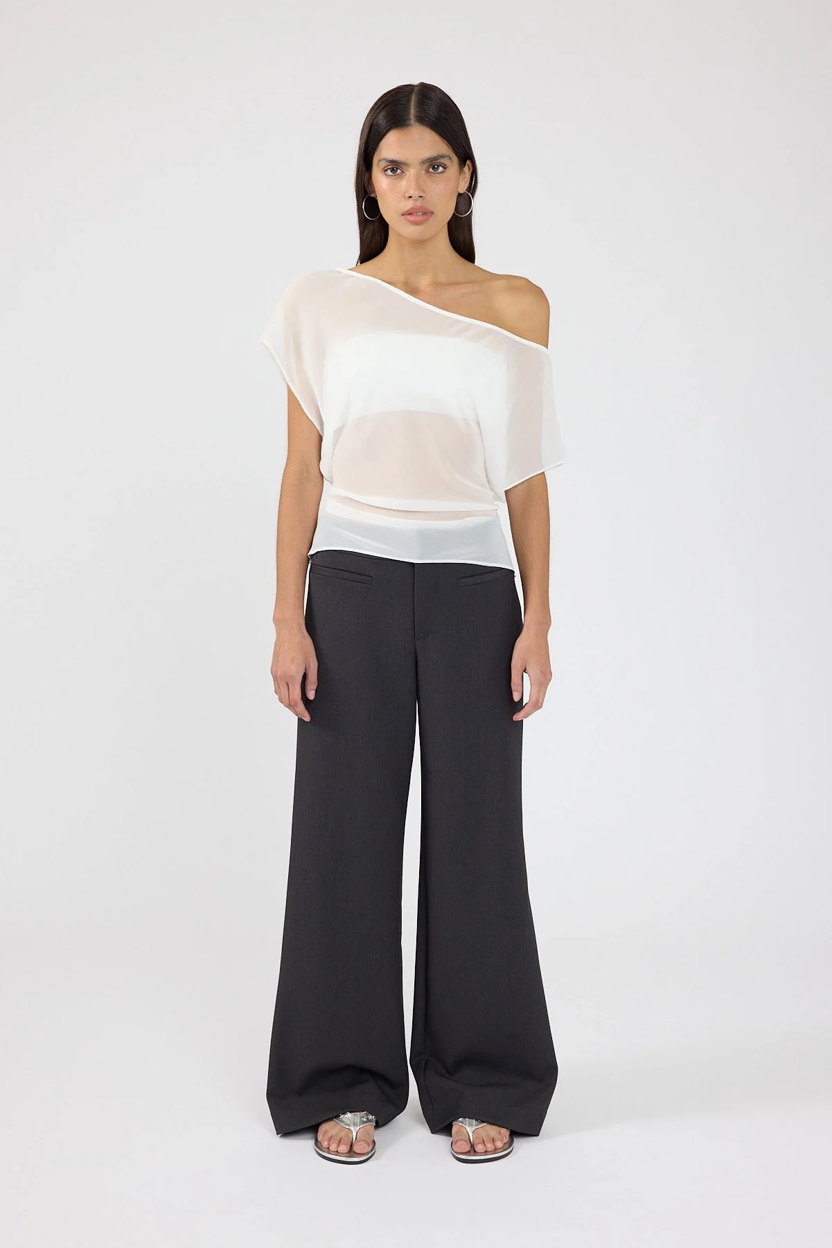 Mid Rise Pant Charcoal