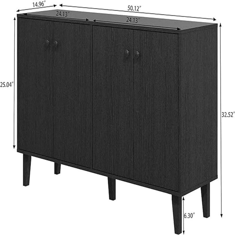 Buffet Sideboard Cabinet - 14.96D x 50.12W x 32.52H